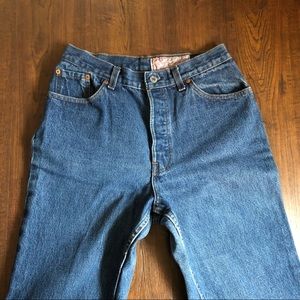 Rare Levi 501 for women jeans with care tag